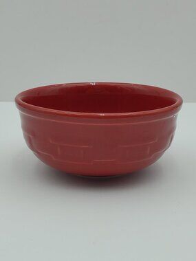 Longaberger Woven Traditions Tomato Red 5" All Purpose Bowl Dessert Bowl